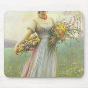 Vår blommor musmatta