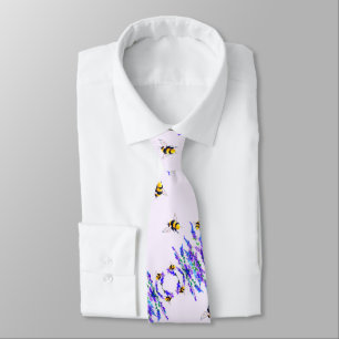 Vår blommor och Bees Neck Tie Slips