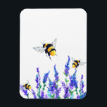Vår blommor och bin som flyger magnet<br><div class="desc">Fina Vår blommor och bin - Söthonungsbi för Teckning - Välj / lägg till din favorittext / Färg - Gör ditt unika gåva - Ändra storlek och flytta eller ta bort och lägg till inslag med anpassning verktyg! - Teckning och MJÖLKS utformning. Du kan också överföra mina designers till fler...</div>