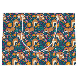 Vår blommor och ekorrar