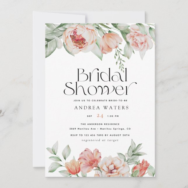 Vår blommor och Grekland | MÖHIPPA Inbjudningar (Framsida)