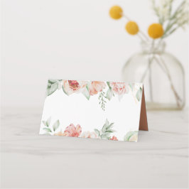 Vår blommor och Grey Anpassningsbar Placeringskort