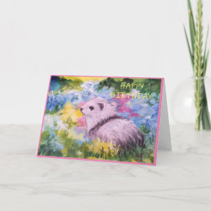 Vår blommor och ogiltiga hälsningskort tack kort