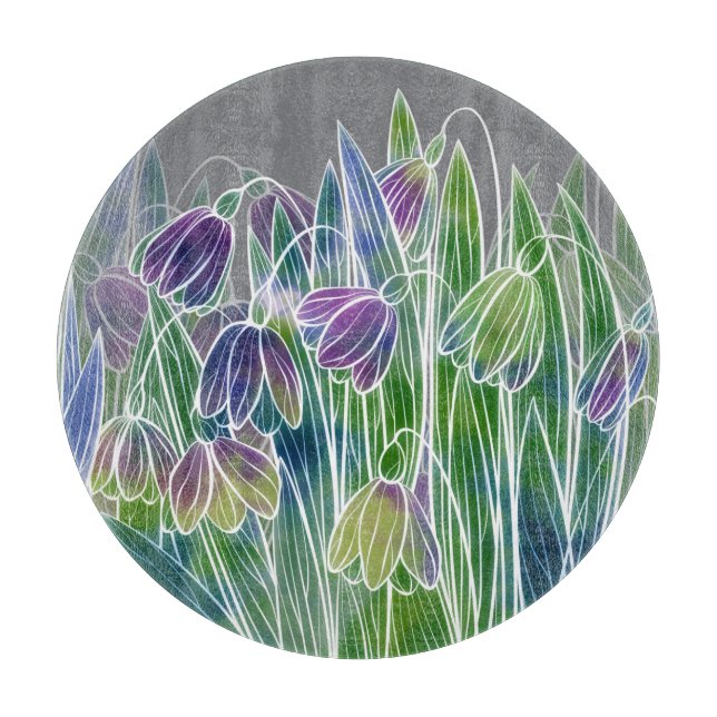 Vår blommor, örter, vattenfärgen, sömlös gräns. (Framsidan)