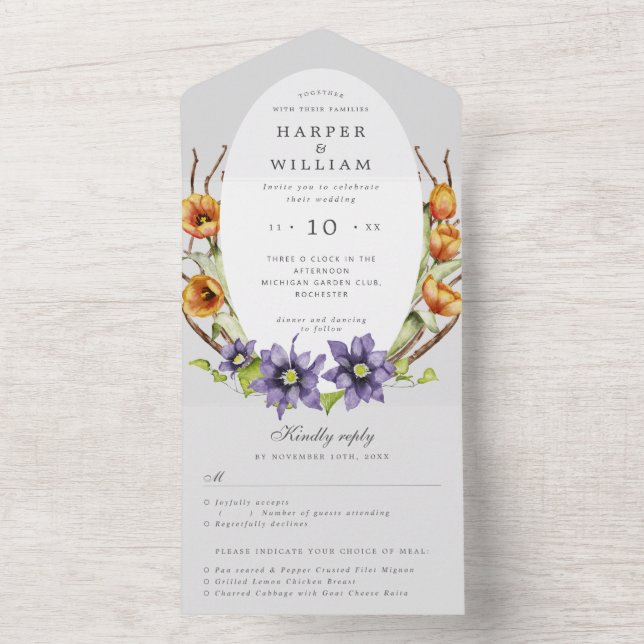 vår blommor osa vid bröllop (Inside)
