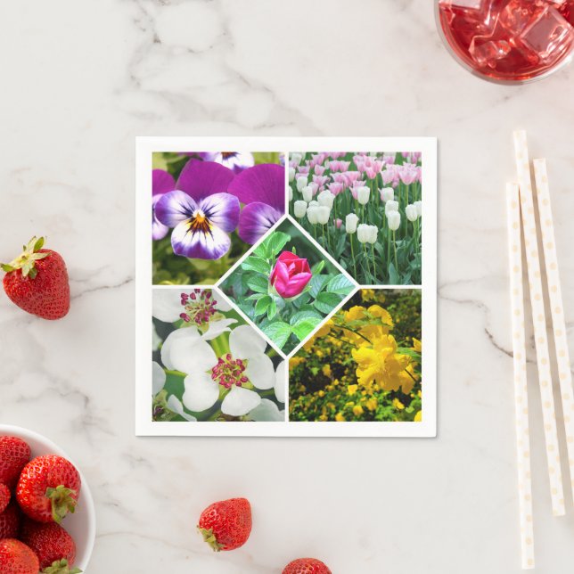 Vår blommor pappersservett (Insitu)