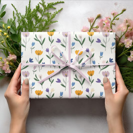 Vår blommor Pastel Påsk Presentpapper