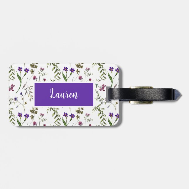 Vår blommor Personlig Luggage Tag Bagagebricka (Baksida Vågrät)