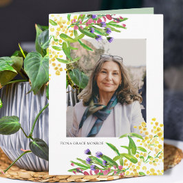 Vår blommor Photo Memorial-mappat program