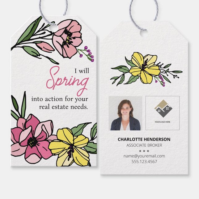 Vår blommor-popup från Märkre med reella Gods-Logo Presentetikett (Skapare uppladdad)