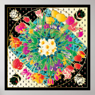 vår blommor poster