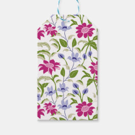 Vår blommor presentetikett