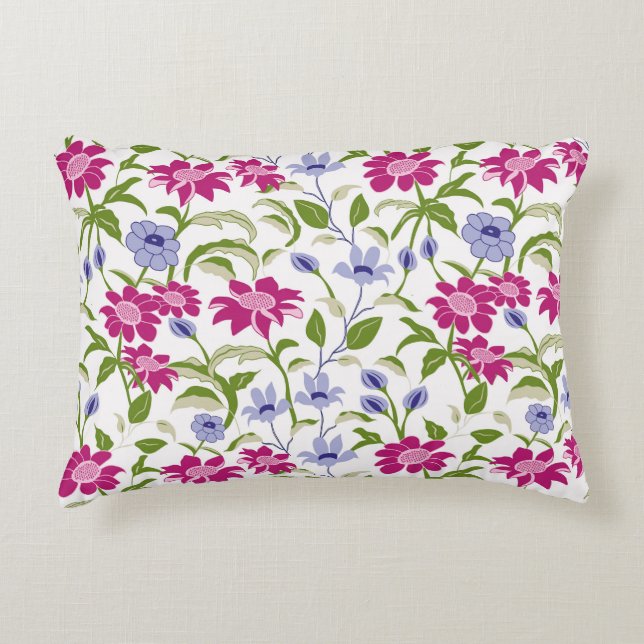 Vår blommor prydnadskudde (Framsidan)