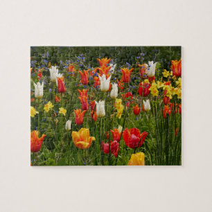 Vår blommor Puzzle Pussel