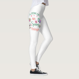Vår blommor Rainbow Quote Joggares Leggings