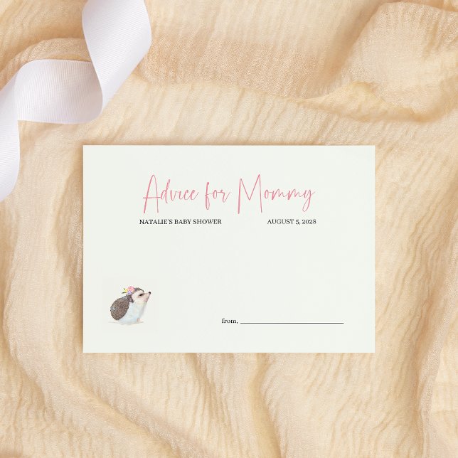 Vår blommor Rosa Butterfly Baby Shower Adress N Anteckningskort (Skapare uppladdad)