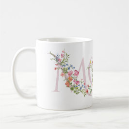 Vår blommor Söt Rosa MAMMA Mors dag Kaffemugg