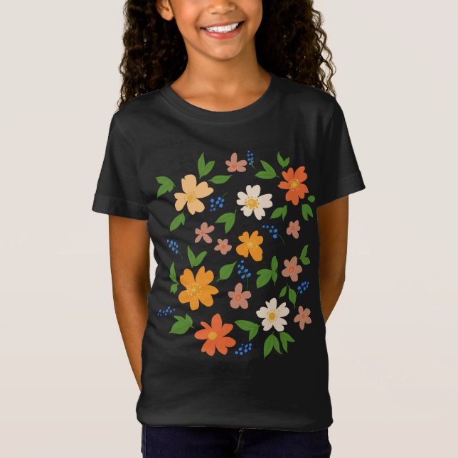 Vår blommor t shirt (Framsida)