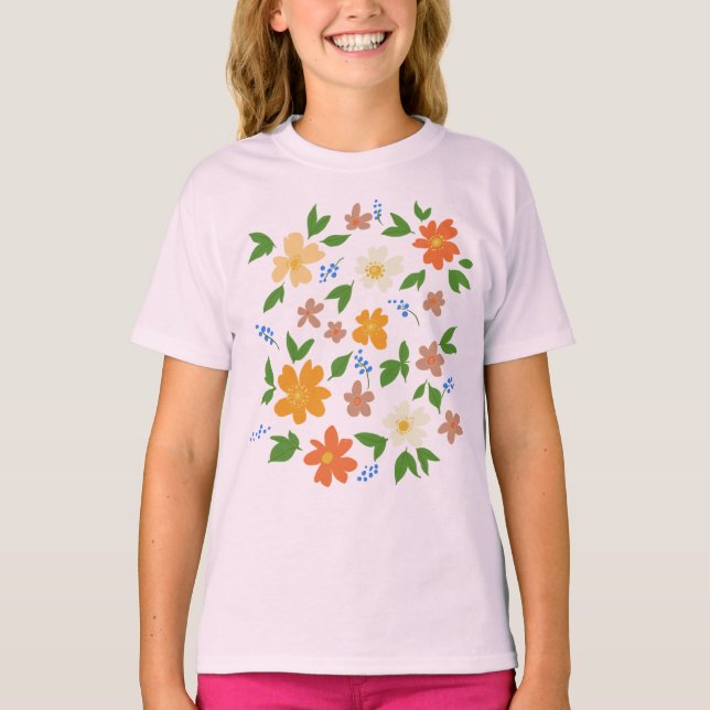 Vår blommor t shirt (Framsida)