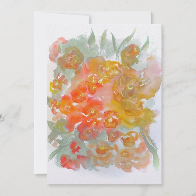 Vår blommor tack kort (Framsida)