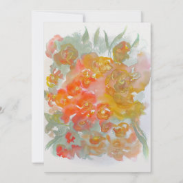 Vår blommor tack kort