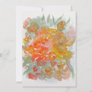 Vår blommor tack kort