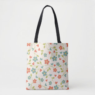 Vår blommor Tote Bag Tygkasse