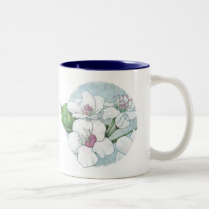 vår blommor Två-Tonad mugg