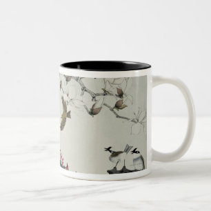 Vår blommor Två-Tonad mugg