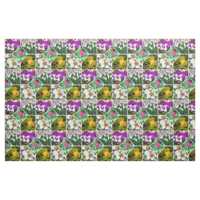 Vår blommor tyg (Fat Quarter)