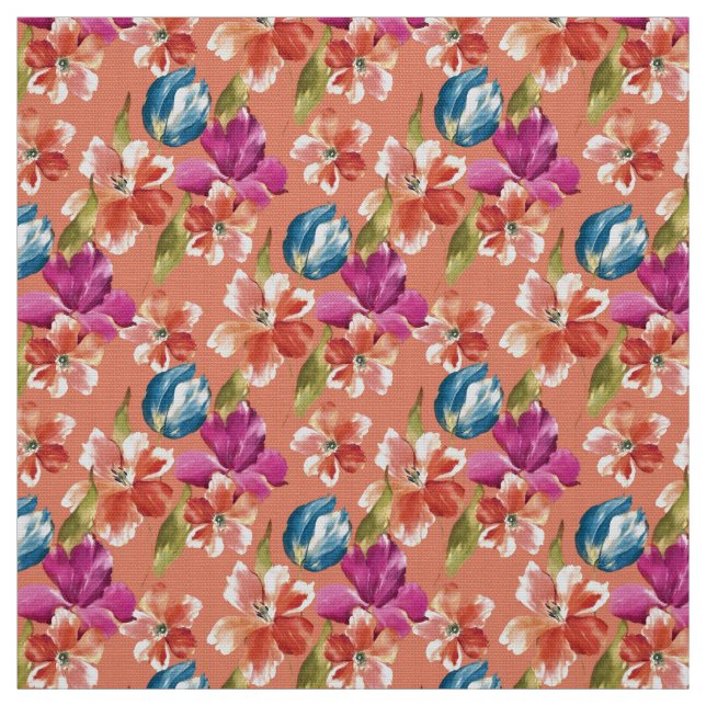 Vår blommor tyg (Provkarta)