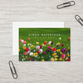 Vår blommor UK & Euro Affärskort Visitkort