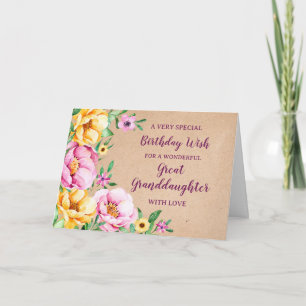 Vår blommor Underbart barndagskort för barn Kort