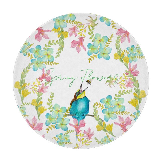 Vår blommor vattenfärg (Framsidan)