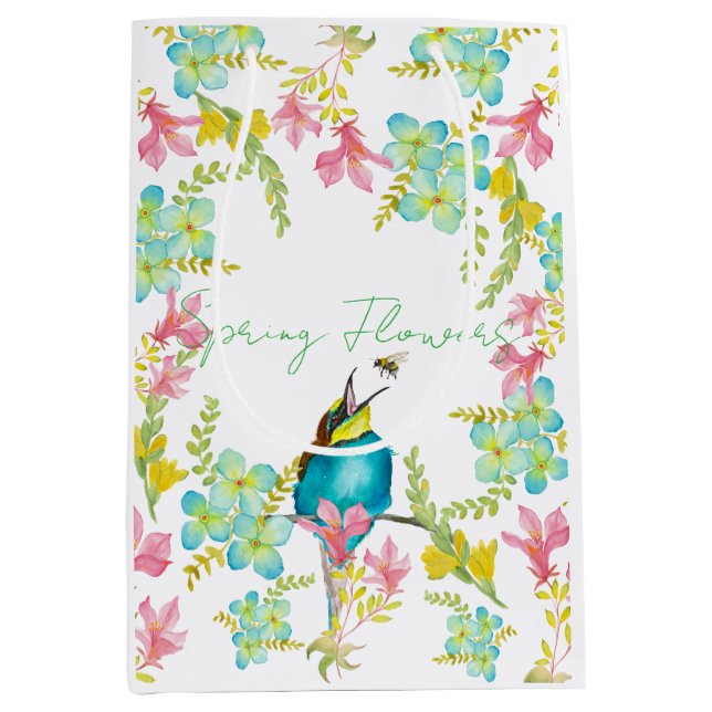 Vår blommor vattenfärg (Framsidan)