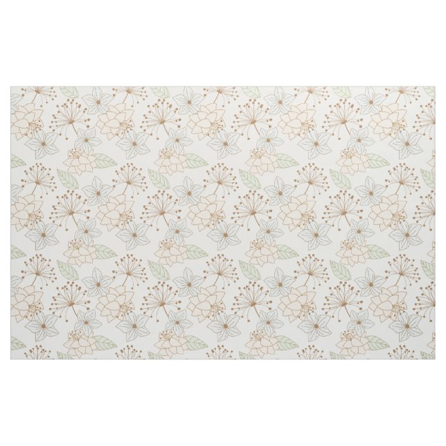 vår blommor väv tyg (Fat Quarter)