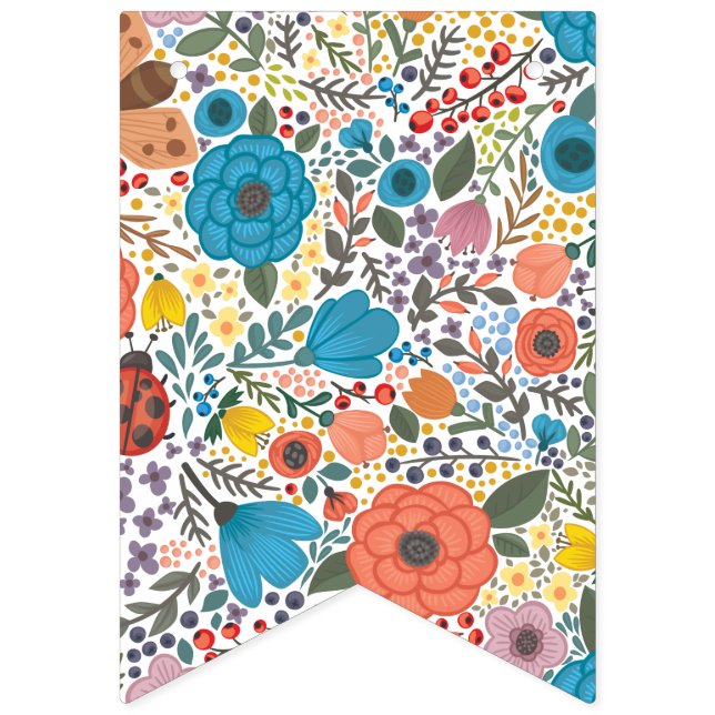 Vår blommor. vimplar (Första flaggan)