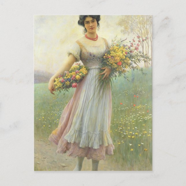 Vår blommor vykort (Framsida)