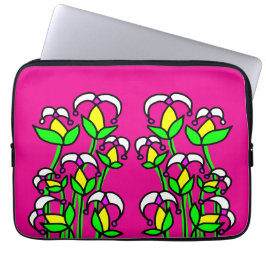 Vår blommor Whimsical 41 Laptop Fodral