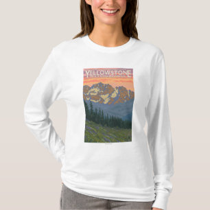 Vår blommor - Yellowstone nationalpark Tee
