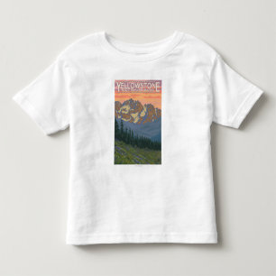 Vår blommor - Yellowstone nationalpark Tee Shirt