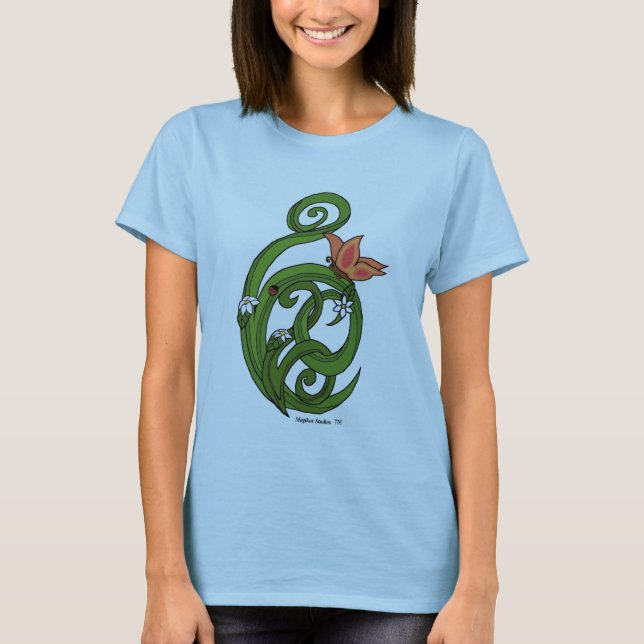 Vår blommorkvinna skjorta tee shirt (Framsida)