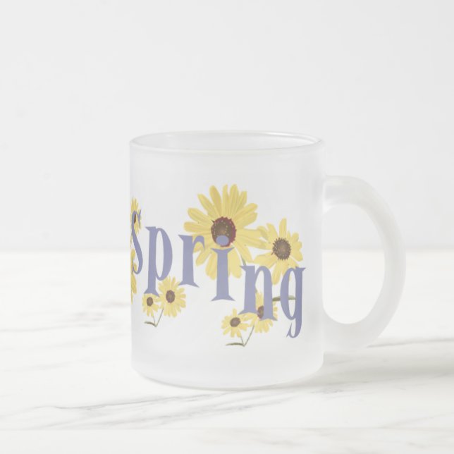Vår blommormugg frostad glasmugg (Höger)