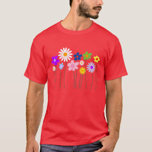 vår blommortshirt tee shirt