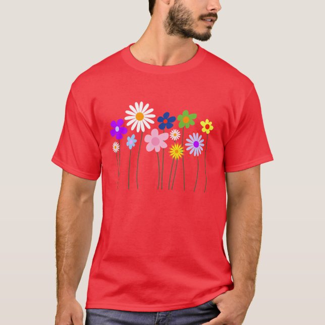 vår blommortshirt tee shirt (Framsida)