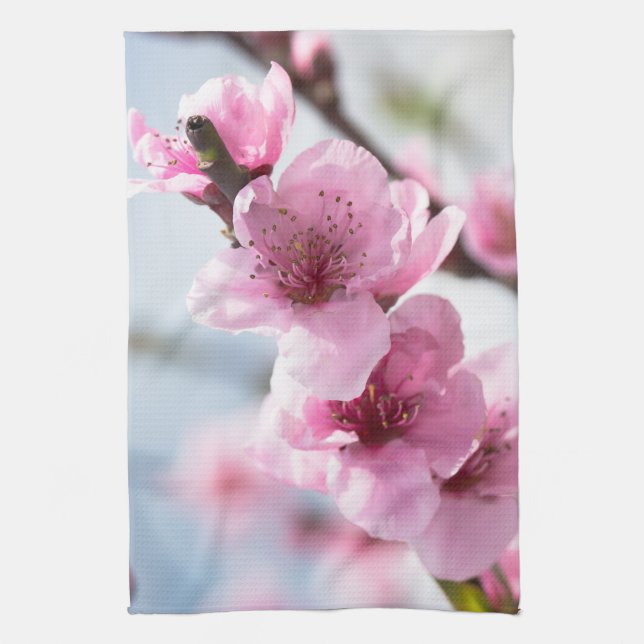 Vår blomning kökshandduk (Vertikal)