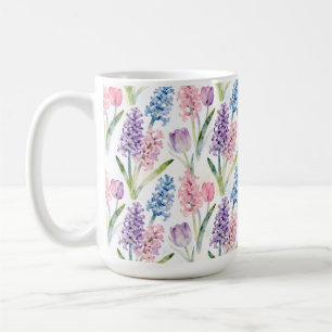 Vår blomster mönster kaffemugg