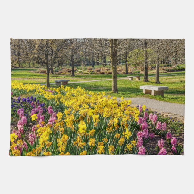 Vår Blomsterträdgård Kökshandduk (Horisontell)