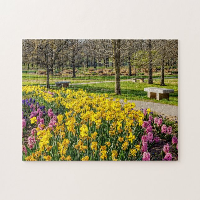 Vår Blomsterträdgård Pussel (Horisontell)