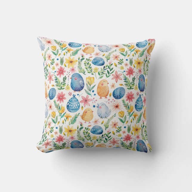 Vår Bloom Påsk 3 Dekorativ kudde (Framsida)
